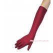 Frozen Princess Anna Raspberry Wine Red Gloves C374